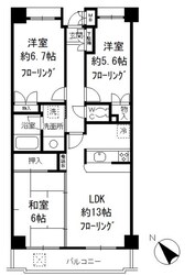 ラフィネ武蔵野の物件間取画像